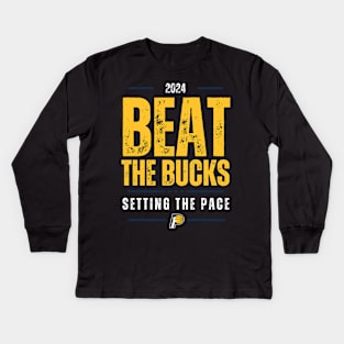 Beat The Bucks (2024 Playoffs) Kids Long Sleeve T-Shirt